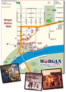 Visit Morgan Historic Walk map